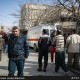 تصاویر ریزش ساختمان دو طبقه در بلوار توس مشهد